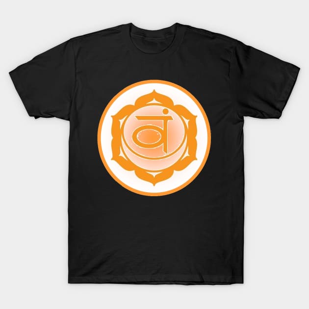 Embrace my emotions Sacral Chakra- Black T-Shirt by EarthSoul